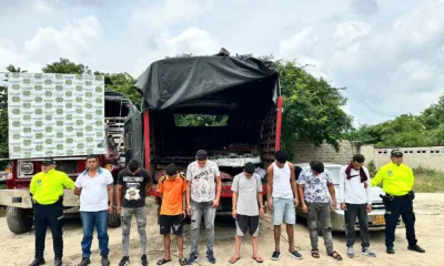 Detenidos en Baranoa por receptación: Policía recupera vehículos y mercancía